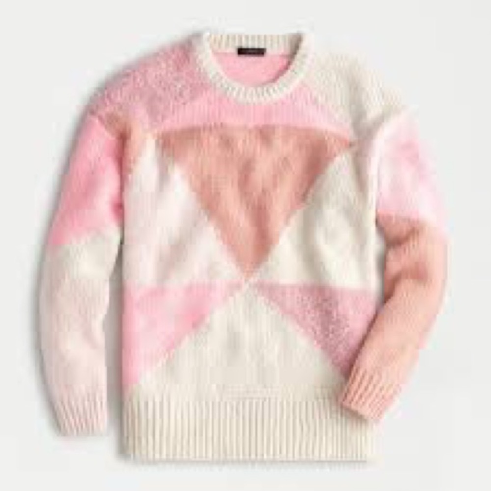 J. Crew oversized color block sweater